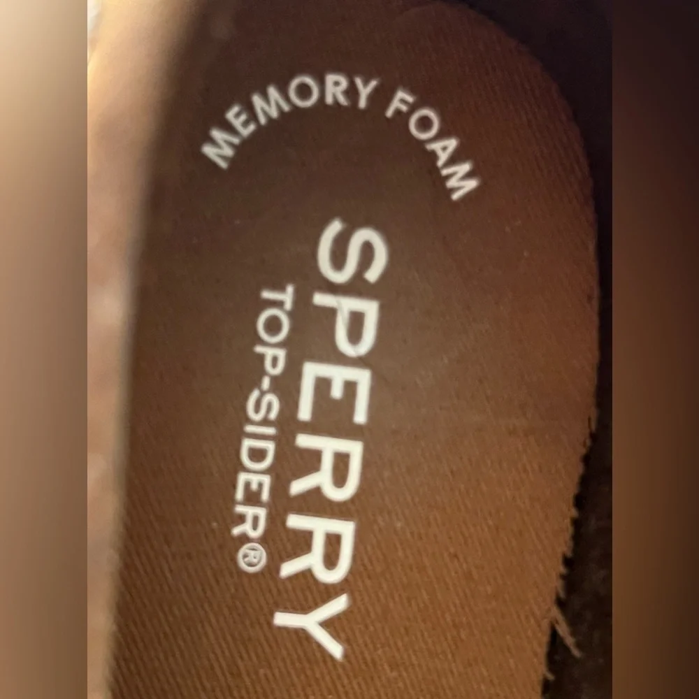 UNISEX SPERRYv TOP SLIDER MEMORY FOAM BROWN SHIOES SIZE  14